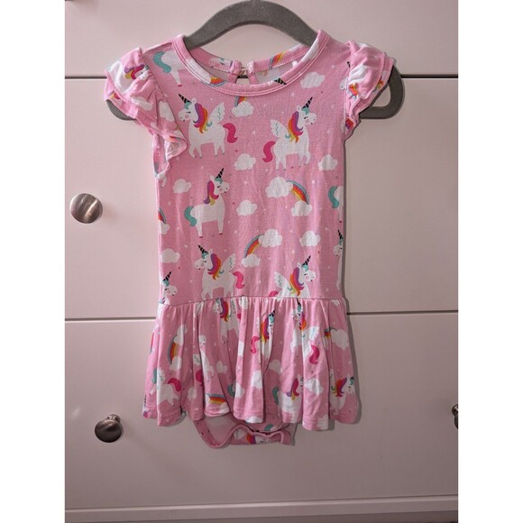Little Bum Bums / Bums and Roses Unicorn Twirl Dress with bodysuit 12-18 - Picture 1 of 3